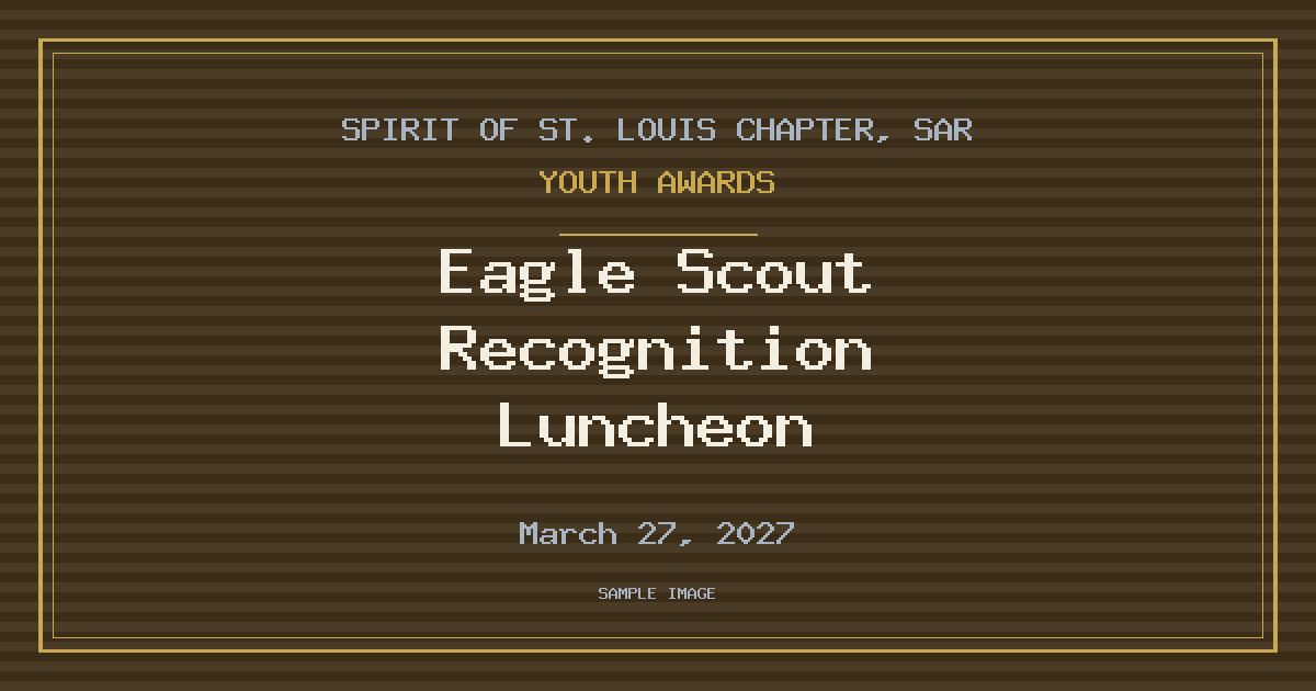 Eagle Scout Recognition Luncheon
